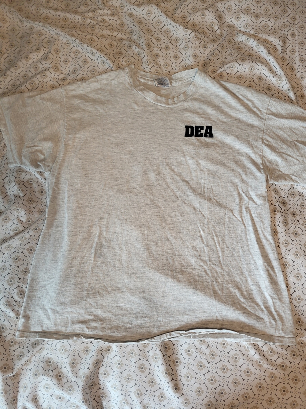 Vintage Hanes DEA Chest Logo Tee - Gray